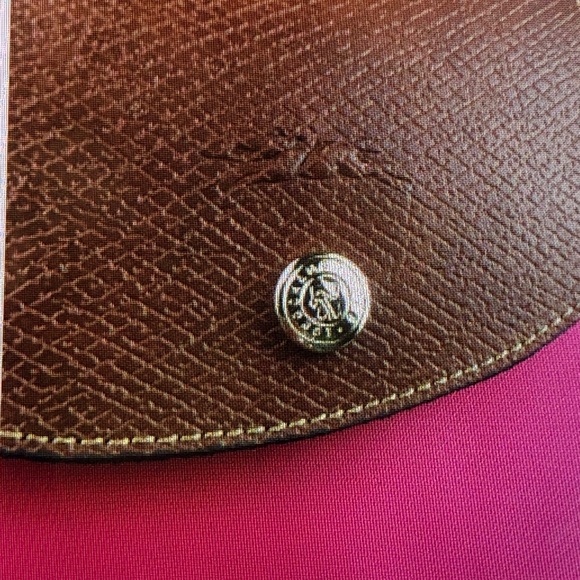 Longchamp Fuchsia Tote with Brown Accents - Picture 6 of 10